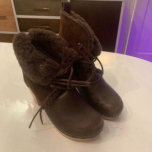No.6 Shearling booties